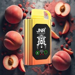 JNR Shisha Hookah Box 20500 Puffs Disposable Vape Juicy Peaches (Saftige Fersken) med 25ml e-væske og 1000mAh batteri