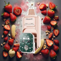 JNR VapeWatch 30000 Puffs Engangs E-sigarett Jordbær Banan – 1000mAh, 19mL