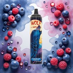 JNR Wolf Niplo 10000 Puffs Blåbær Sur Bringebær 20ml 650mAh