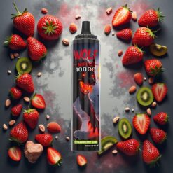 JNR Wolf Niplo 10000 Puffs Disposable Vape Jordbær Kiwi 20ml 650mAh