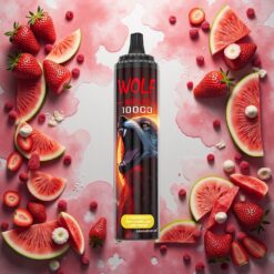 JNR Wolf Niplo 10000 Puffs Engangsdamp Jordbær Vannmelon Lemonade 20ml 5%