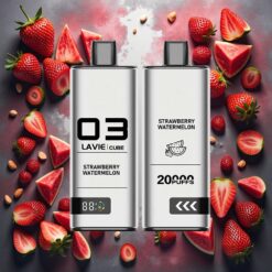 Lavie Cube 20000 Puffs Disposable Vape Jordbær Vannmelon 28ML 600mAh