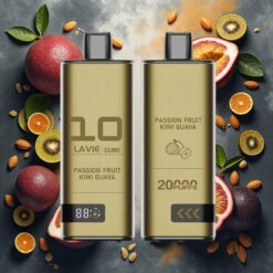 Lavie Cube 20000 Puffs Disposable Vape Pasjonsfruk Kiwi Guava 28ML 600mAh