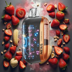 NEXA Ultra 50K Engangsdamp Jordbær Banan 20ml 5% nikotin