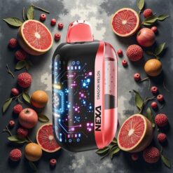 NEXA Ultra 50K Engangsdamp med Drage Melon, 20ml og 800mAh Batteri