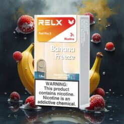 RELX Pod Pro 2 Vape Device Bananfrys, 600 puffs, 3% nikotin