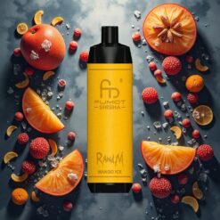 RandM Fumot Shisha 10000 Puffs Disposable Vape Mango Is (Mango Is) 18ml 850 mAh