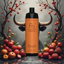 RandM Fumot Shisha 10000 Puffs Disposable Vape Vimto Okse LED-indikator 850 mAh