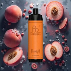 RandM Fumot Shisha 10000 Puffs Engangsdamper Fersken Is 18ml 850mAh