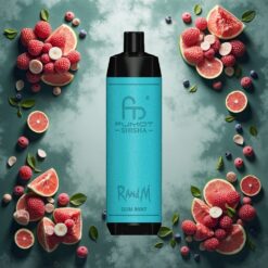 RandM Fumot Shisha 10000 Puffs Engangsdamper med Gummi Mynte og 850 mAh Batteri