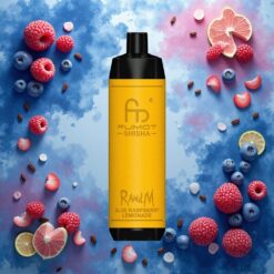 RandM Fumot Shisha 10000 Puffs Engangsvaper Blå Bringebær Sitronade 18ml 850mAh