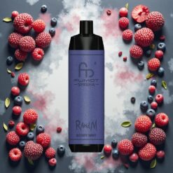 RandM Fumot Shisha 10000 Puffs Engangsverdampar Bær-Mynte 18ml 850mAh