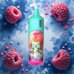 RandM Tornado 9000 Puffs 18 mL Blå Sur Bringebær