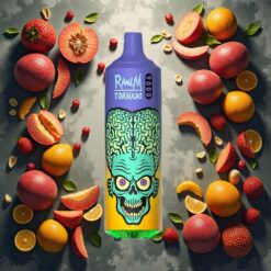 RandM Tornado 9000 Puffs 18 mL / Mesh Coil RandM Tornado 9000 Puffs Jordbær Mango 850 mAh