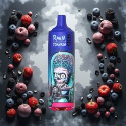 RandM Tornado 9000 Puffs 18 mL Svart Is