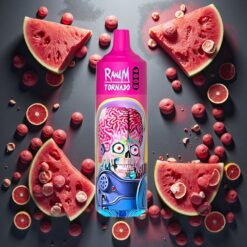 RandM Tornado 9000 Puffs 18 mL Vannmelon Skittles