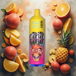 RandM Tornado 9000 Puffs 850 mAh 18 mL RandM Fumot Tornado 9000 Puffs Engangsdamper Fersken Mango Ananas