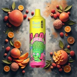 RandM Tornado 9000 Puffs 850 mAh 18 mL eller RandM Fumot Tornado 9000 Puffs Disposable Vape Trippel Mango