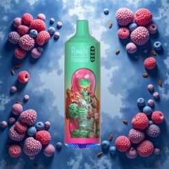 RandM Tornado 9000 Puffs 850 mAh Blå Razz Kush