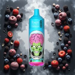 RandM Tornado 9000 Puffs 850 mAh Svart Drage Is