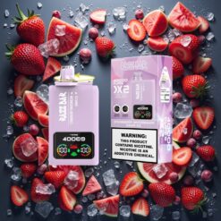 Razz Bar 40000 Puffs Disposable Vape JORDBÆR_VANNMELON_DRUEIS 1.0Ω 2 Mesh Coil 650 mAh