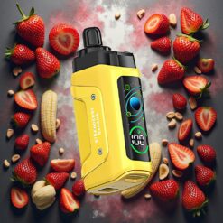 Razz Bar 45000 Puffs Disposable Vape Jordbær Banan 1.0 Ohm Mesh Coil Type-C