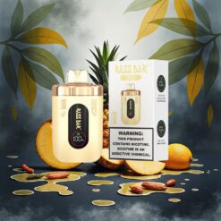 Razz Bar 50K Puffs Disposable Vape Ananas Kokos 1.0 Ohm Mesh Coil 650 Mah
