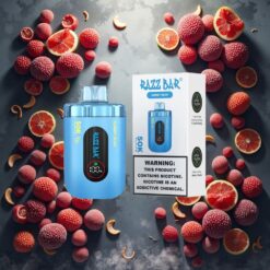Razz Bar 50K Puffs Disposable Vape Gummy Bear (Bamsebær) 1.0 Ohm Mesh Coil