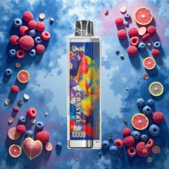 UWIN Crystal 10000 Puffs Blå Bringebær Sitronade – 18ml & 650mAh