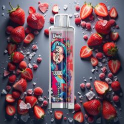 UWIN Crystal 10000 Puffs Disposable Vape Jordbær Is – 18ml / 650mAh