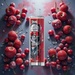 UWIN Crystal 10000 Puffs Disposable Vape Kirsebær Is – 18ml / 650mAh