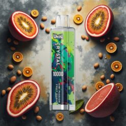 UWIN Crystal 10000 Puffs Engangsvape Kiwi Pasjonsfrukt Guava – 10.000 puffs, 18 ml