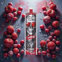 Uwin Shisha Hookah Crystal 20000 Puffs Cherry Ice 22ml 650 mAh