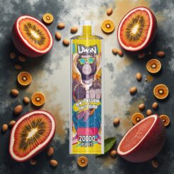 Uwin Shisha Hookah Crystal 20000 Puffs Kiwi Pasjonsfrukt Guava – 22ml 650 mAh