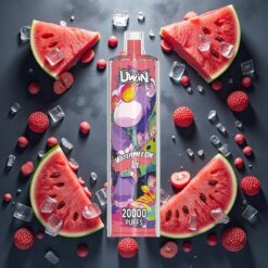 Uwin Shisha Hookah Crystal 20000 Puffs Vannmelon Is 22ml Type-C