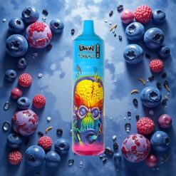 Uwin Tornado 35K Music Disposable Vape Blåbær på Is 35.000 puffs 5% nikotin