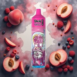 Uwin Tornado 35K Music Disposable Vape Peach Berry (ferskenbær), 35 000 puff, 600mAh