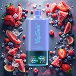 VapSolo Triple 30000 Puffs Disposable Vape Jordbær & Vannmelon & Blåbær Is 40ml/20 mg/ml