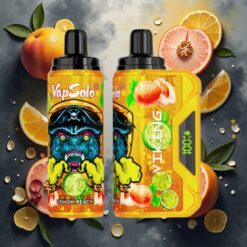 VapSolo VIKING 12000 Puffs Disposable Vape Sitron Fersken 22ml 20mg/ml