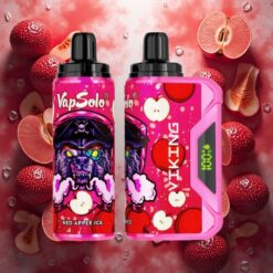 VapSolo VIKING 12000 Puffs Engangsvaper Rød Eple Is 22ml