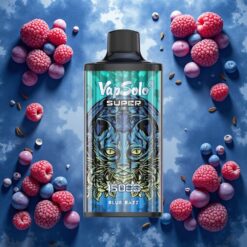 Vapsolo Super 15000 puffs Blå Bringebær – 40ml, 850mAh