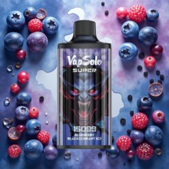 Vapsolo Super 15000 puffs Blåbær Solbær Is – 40ml / 850mAh