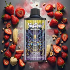 Vapsolo Super 15000 puffs Disposable Vape Jordbær Banan – 40ml, 850mAh