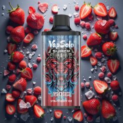 Vapsolo Super 15000 puffs Disposable Vape Jordbær Is 40ml