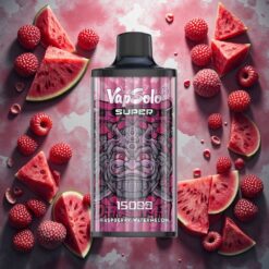 Vapsolo Super 15000 puffs Engangsvaper Bringebær Vannmelon 40ml 850mAh