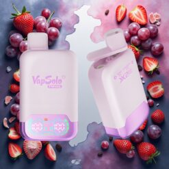Vapsolo Twins 20000 Puffs Engangsdamp Druet Is & Jordbær Kiwi 40 ml