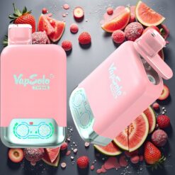 Vapsolo Twins 20000 Puffs Engangsdamp Jordbæris & Mango Fersken Vannmelon 40 ml