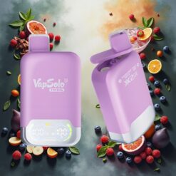 Vapsolo Twins 20000 Puffs Engangsdamper Passionsfrukt Mojito & Trippel Mynte – 40 ml, 20mg/ml