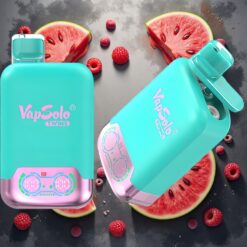 Vapsolo Twins 20000 Puffs Engangsdamper Triple Melon & Bringebær Vannmelon – 40 ml, 20mg/ml